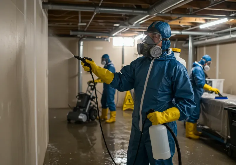 Basement Sanitization and Antimicrobial Treatment process in Stanton, CA
